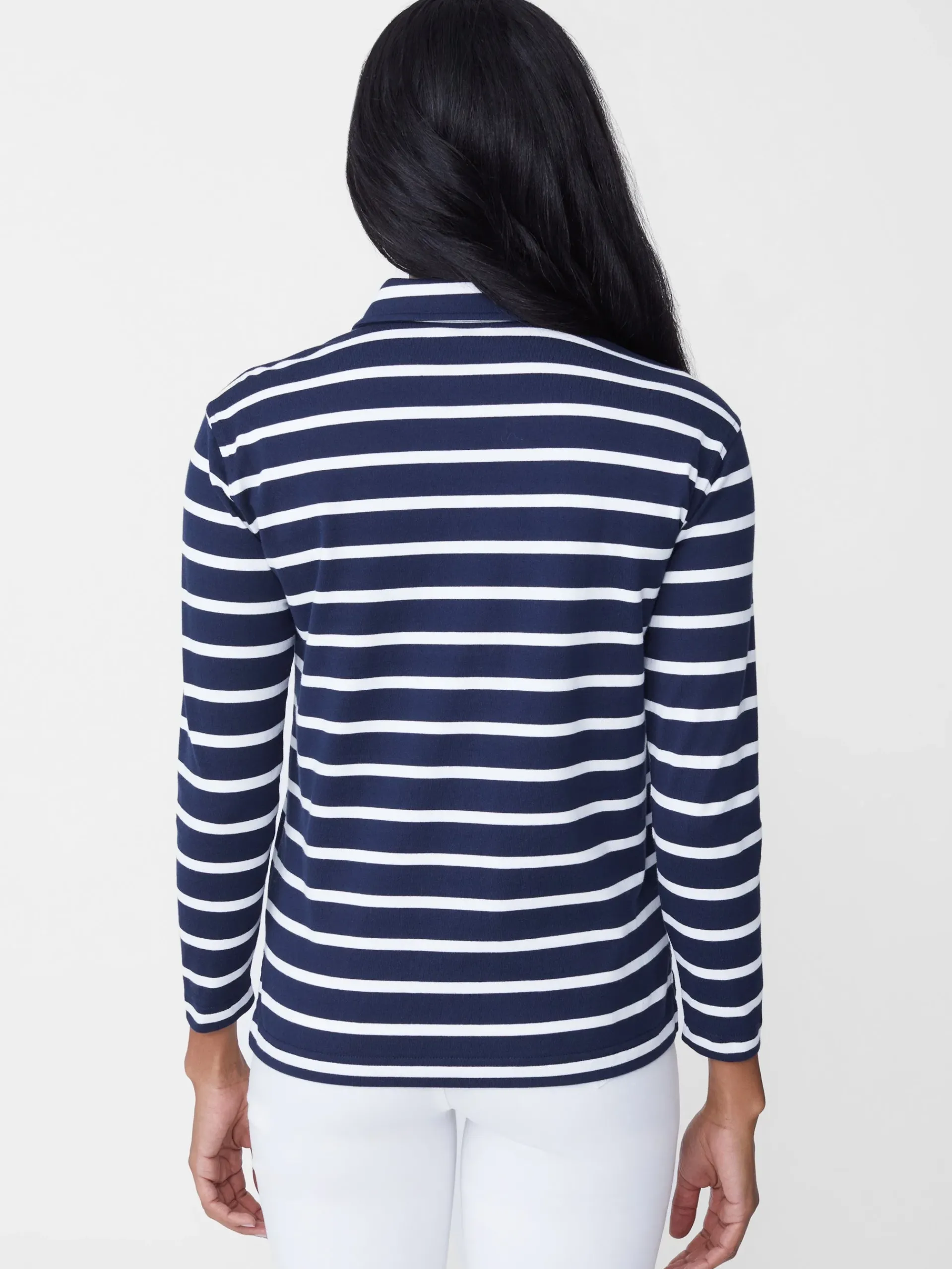 J.McLaughlin Poe Shirt In Stripe-Women Tops