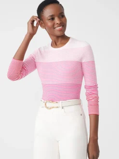 J.McLaughlin Poet Sweater In Stripe-Women Sweaters