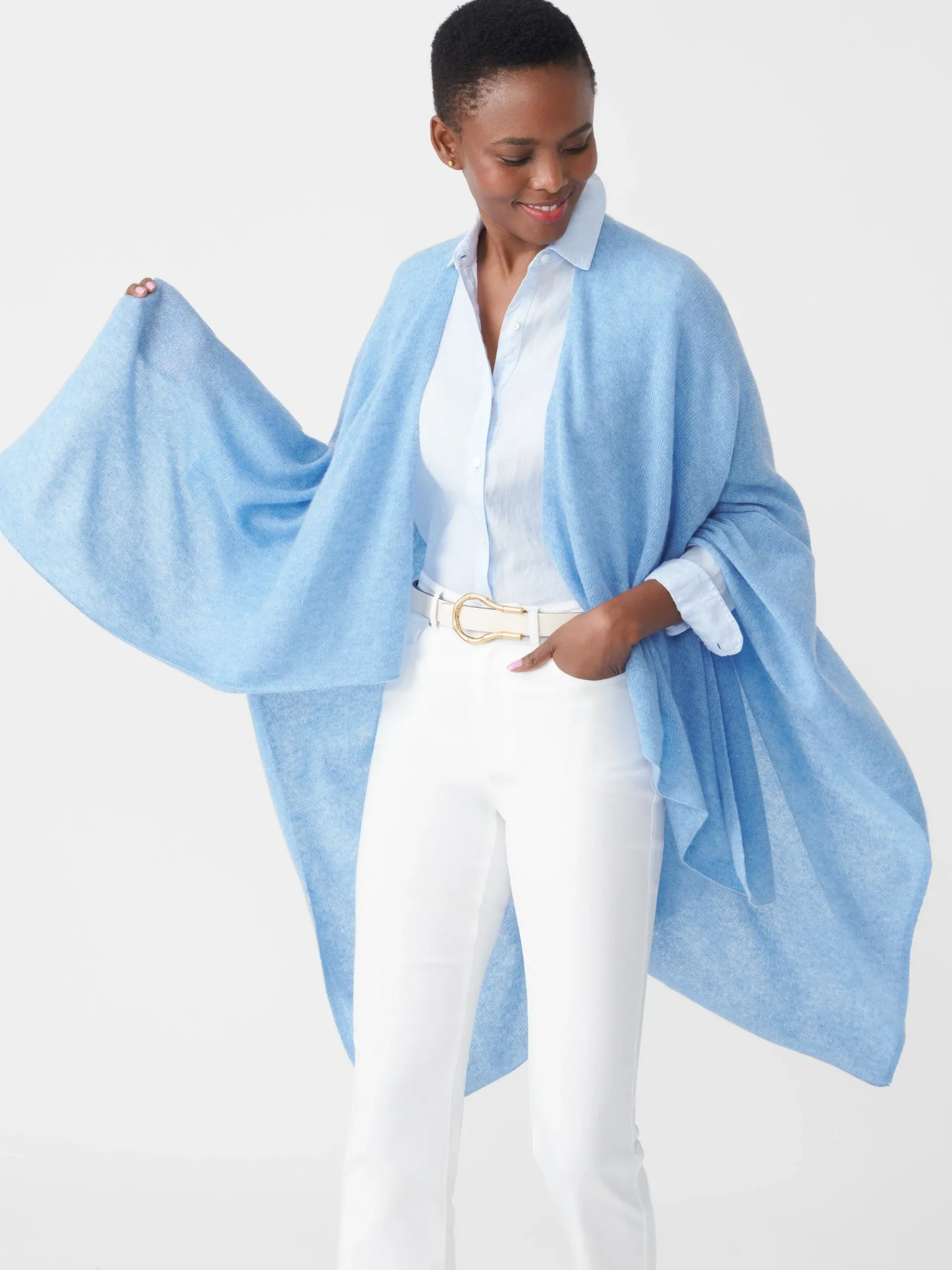 J.McLaughlin Rossi Cashmere Wrap-Women Jackets & Outerwear|Sweaters