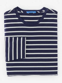 J.McLaughlin Ryan Pima Cotton Tee In Weston- Knits & Polos
