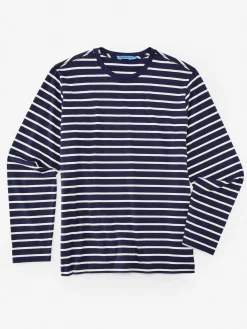 J.McLaughlin Ryan Pima Cotton Tee In Weston- Knits & Polos