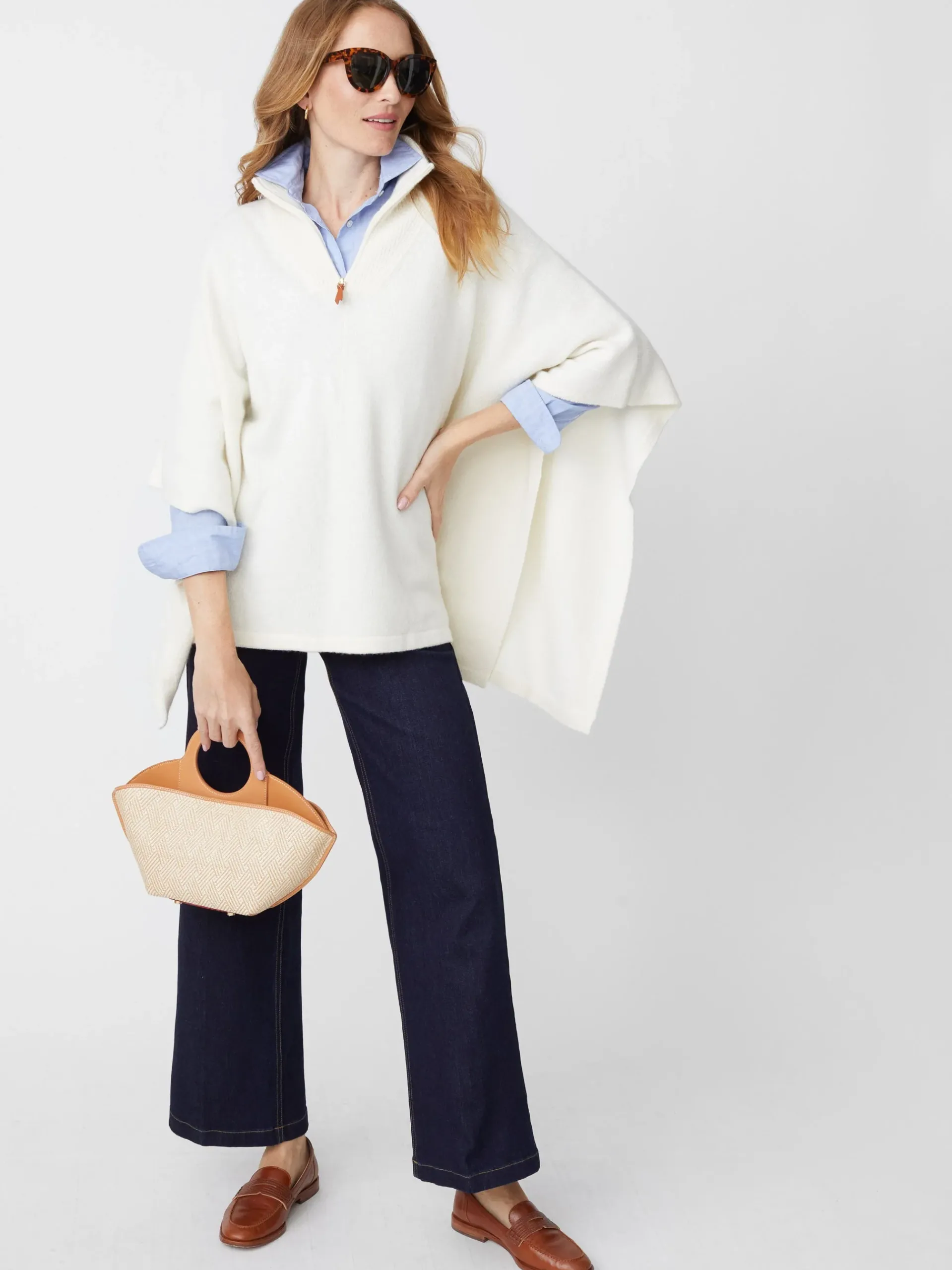 J.McLaughlin Sheila Poncho-Women Jackets & Outerwear|Sweaters