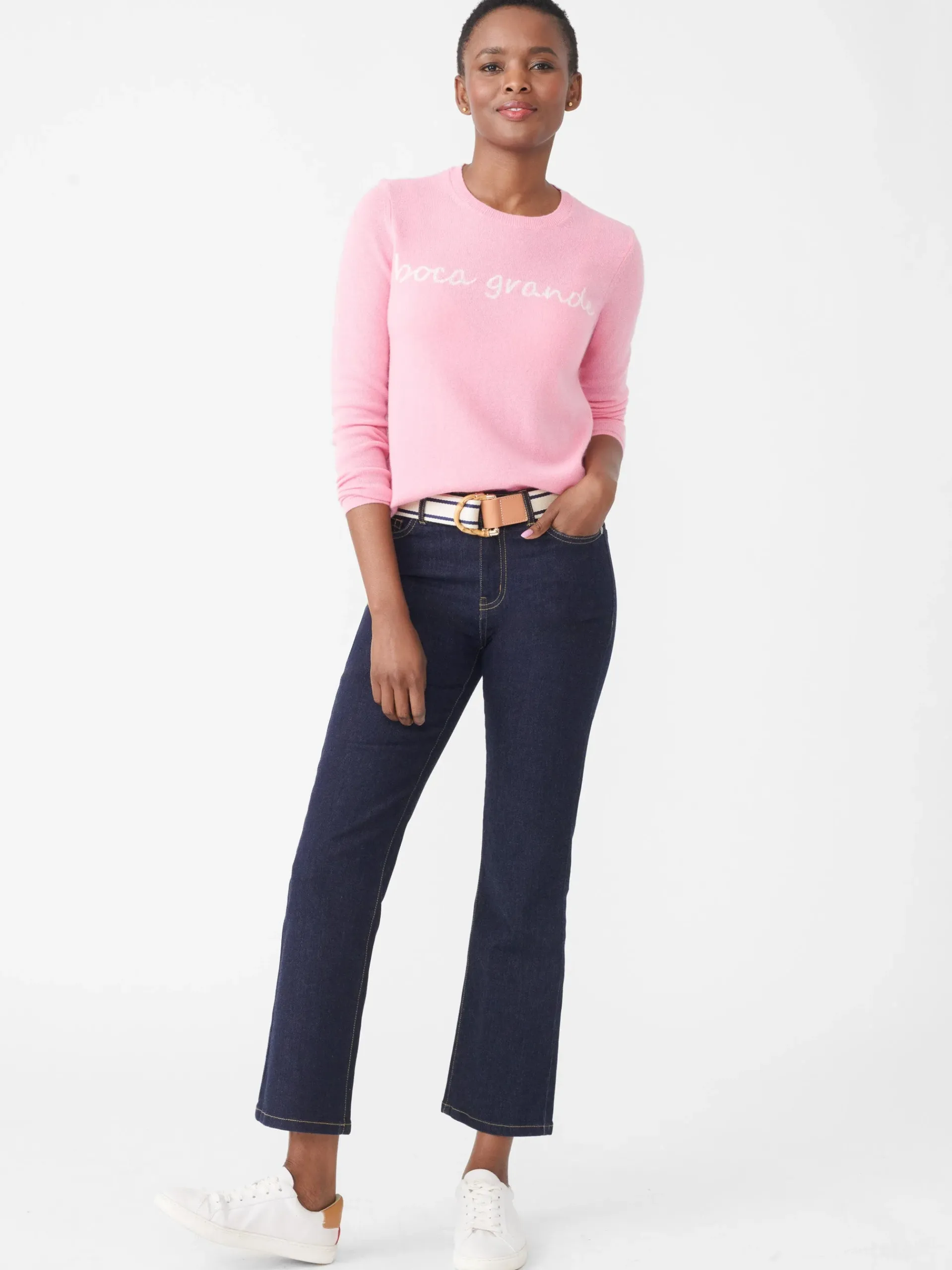 J.McLaughlin Shield Cashmere Sweater In Boca Grande-Women Sweaters