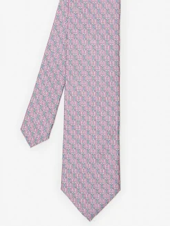 J.McLaughlin Silk Tie In Linked Chain- Shoes & Accessories|Ties