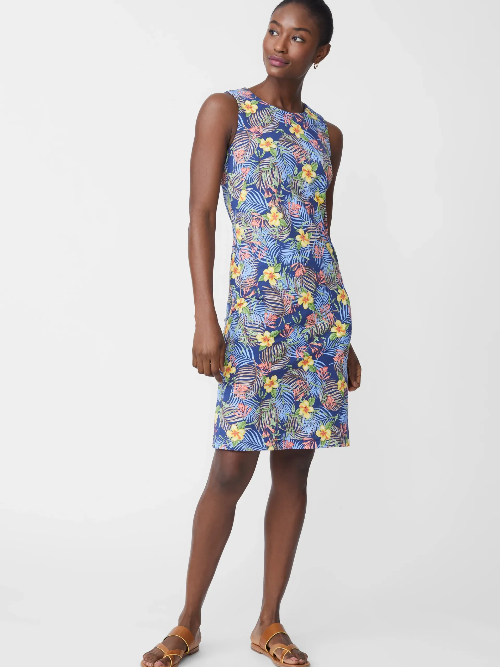 J.McLaughlin Sophia Sleeveless Dress In Bay Breeze-Women Dresses