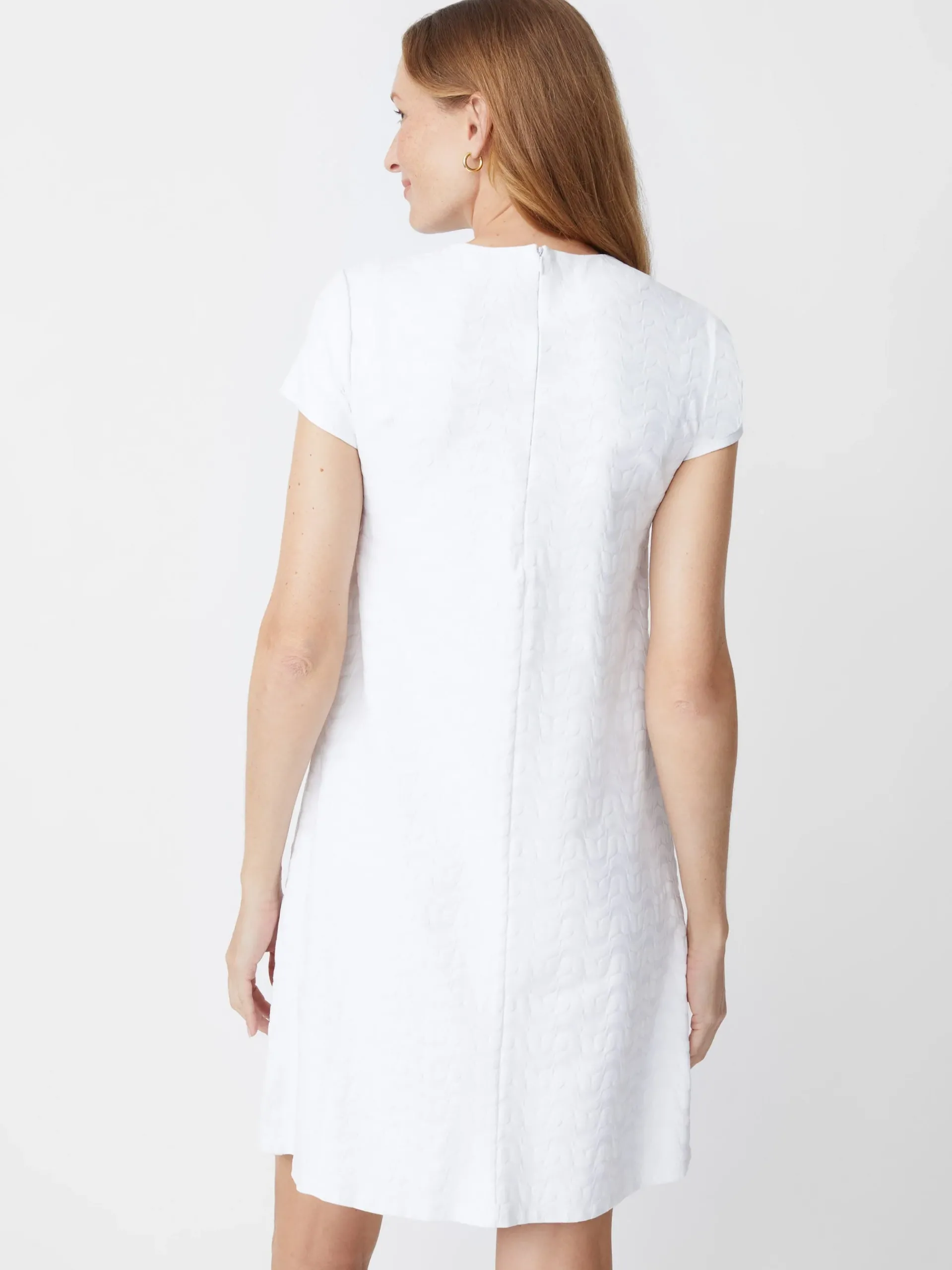 J.McLaughlin Swing Dress In Deco Tulip Jacquard-Women Dresses