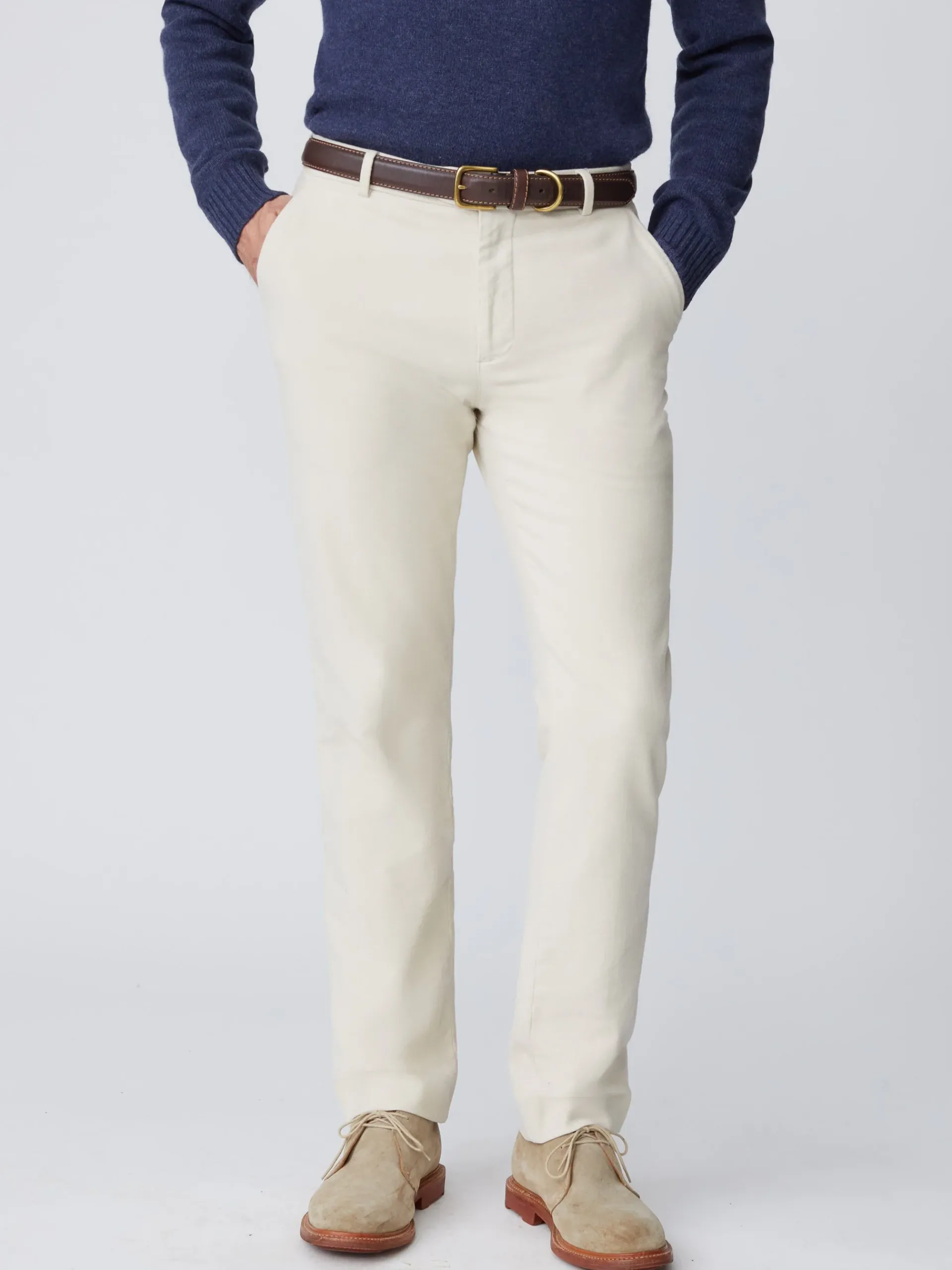 J.McLaughlin Taylor Straight-Fit Pants In Italian Moleskin- Pants