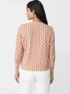 J.McLaughlin Viola Top In Hexcomb-Women Tops