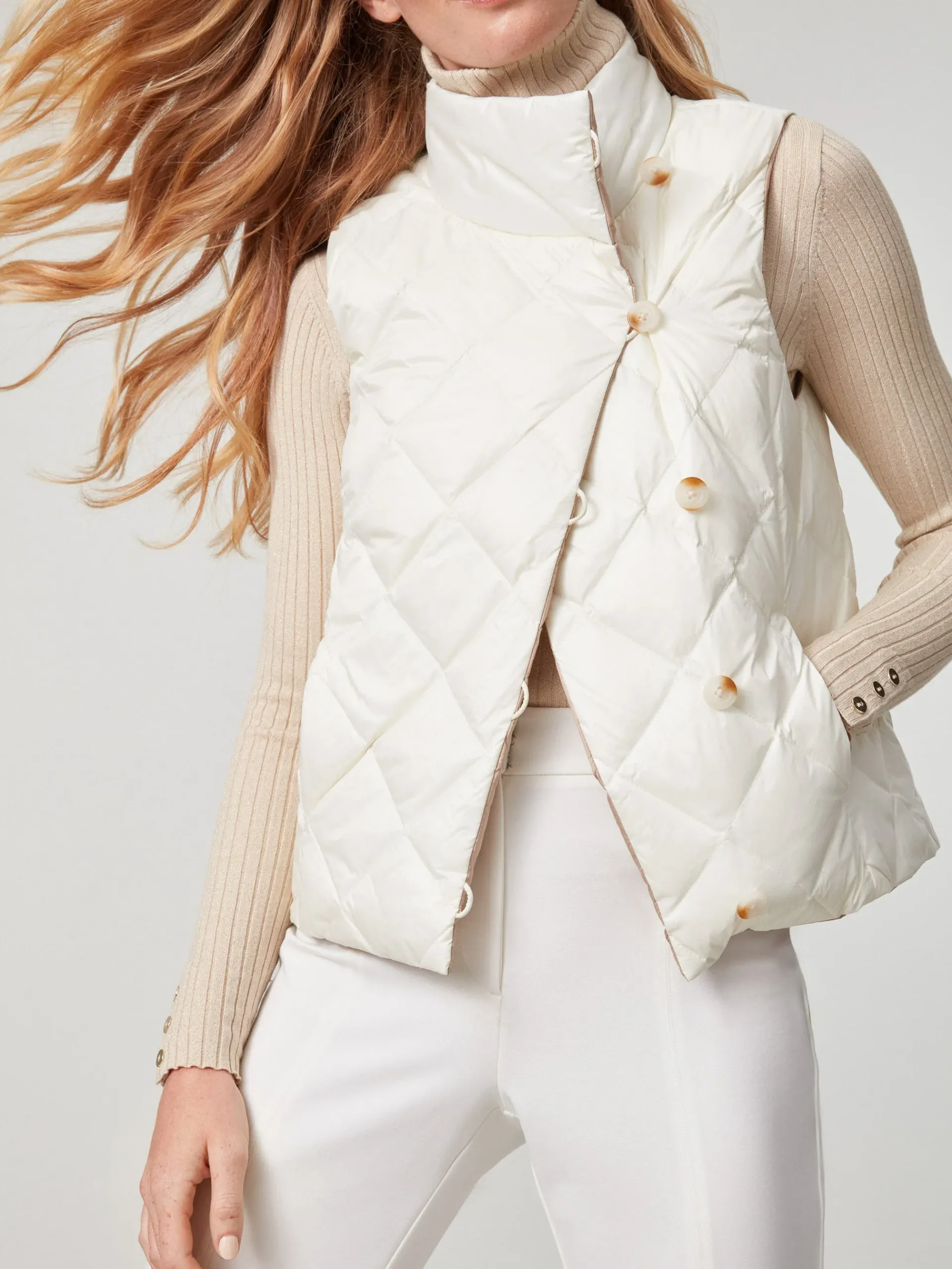 J.McLaughlin Vivian Reversible Puffer Vest-Women Jackets & Outerwear