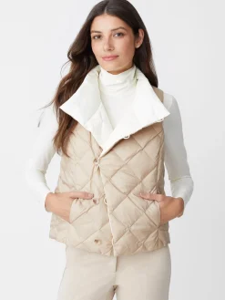 J.McLaughlin Vivian Reversible Puffer Vest-Women Jackets & Outerwear