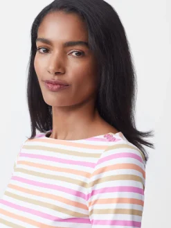 J.McLaughlin Wavesong Tee In Bangle Multi Stripe-Women Tops|Tees