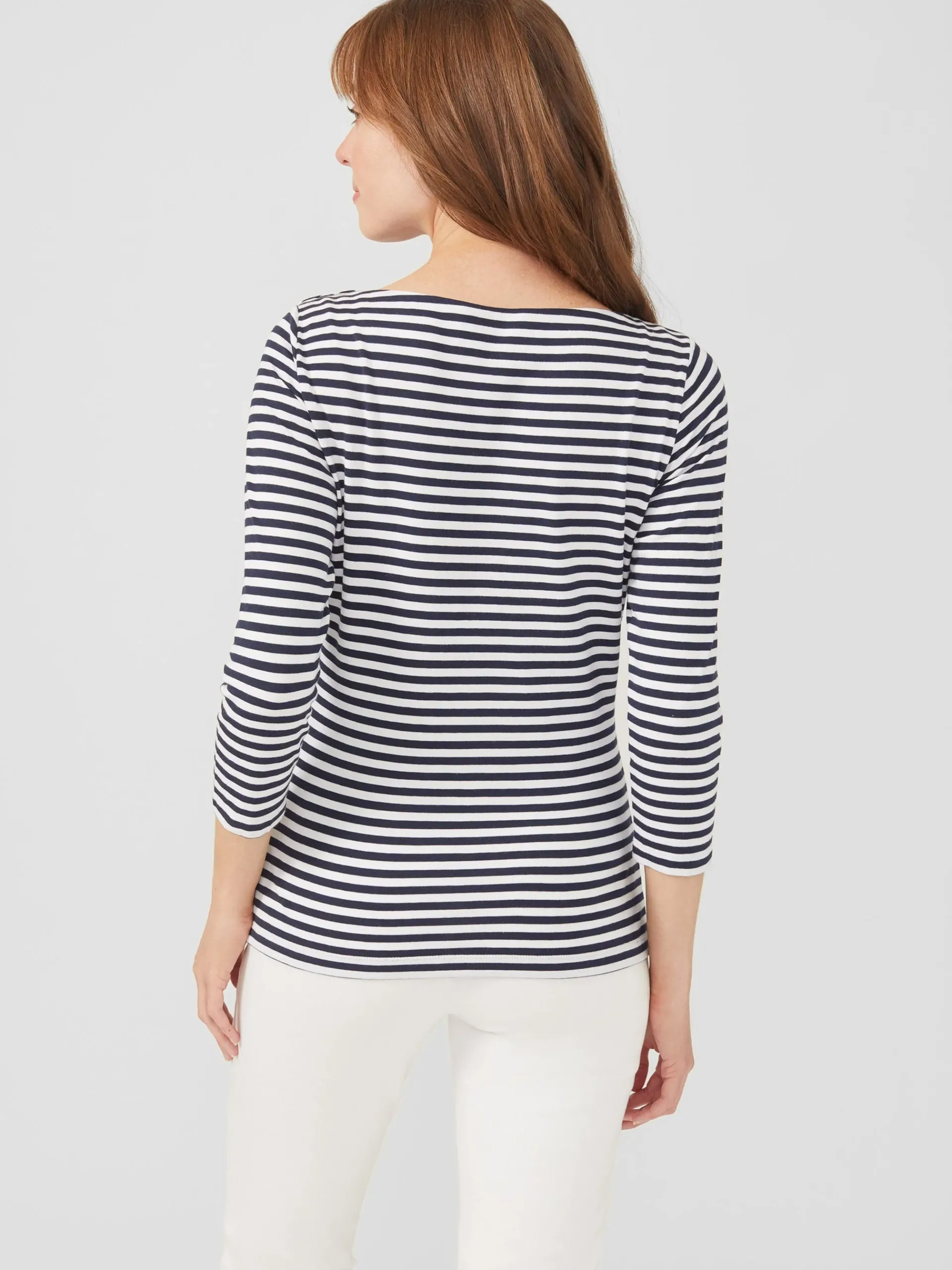 J.McLaughlin Wavesong Tee In Stripe-Women Tops|Tees