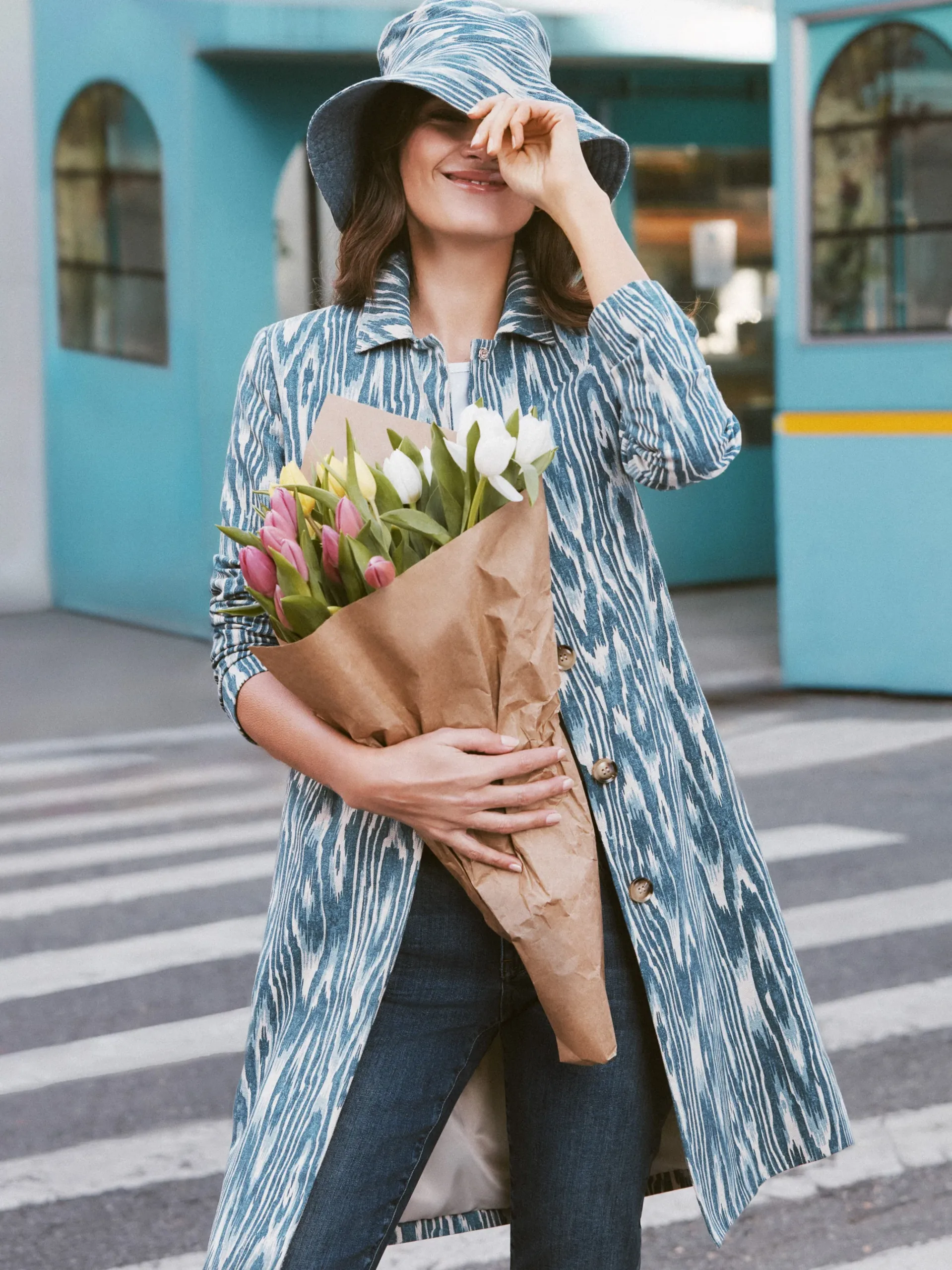J.McLaughlin Wellington Coat In Beau Bois-Women Jackets & Outerwear
