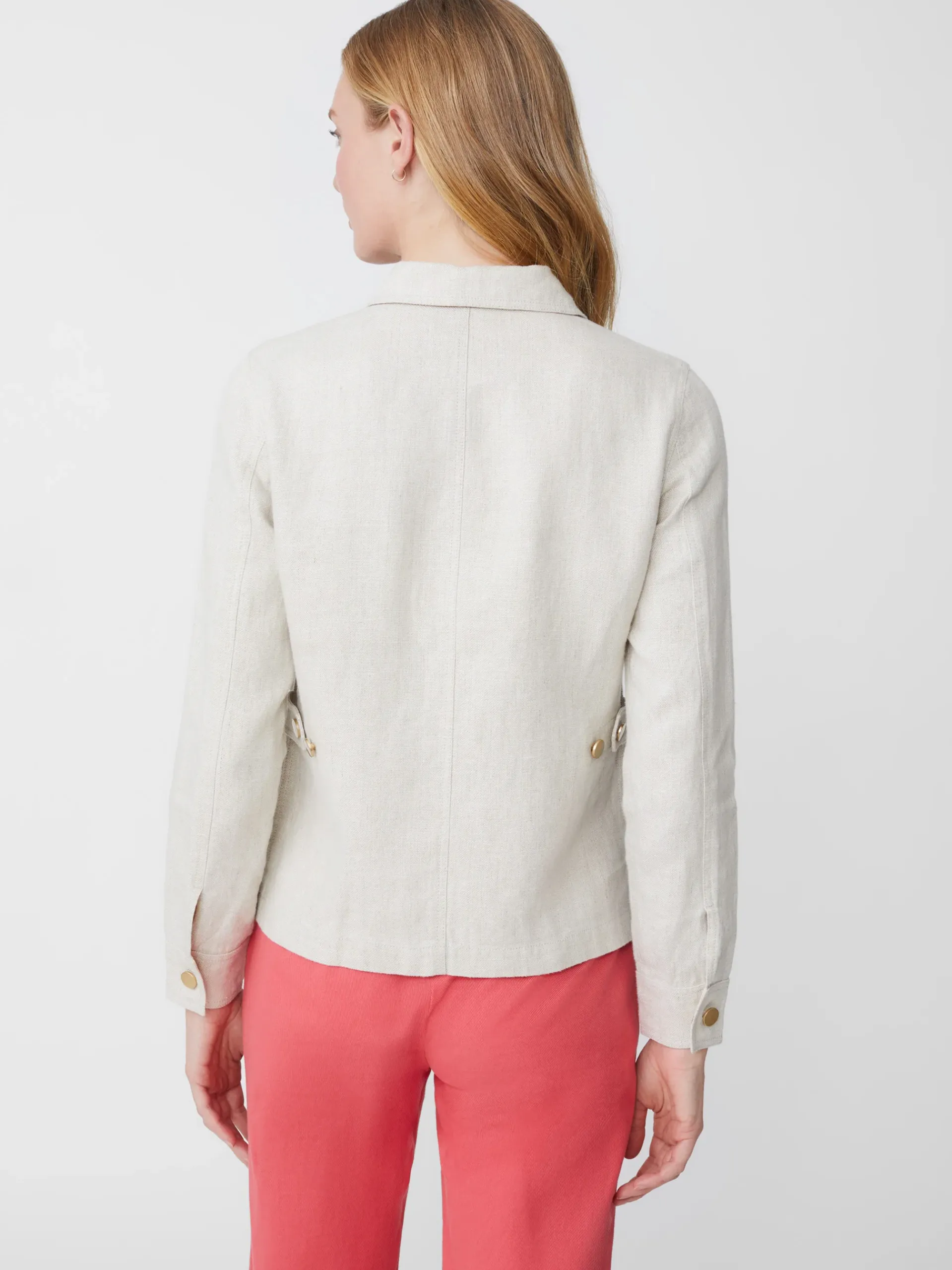 J.McLaughlin Willow Linen Jacket-Women Jackets & Outerwear